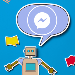 A robot talking using Facebook messenger chatbot