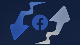 Swap arrows and a facebook logo