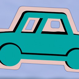 Car cardboard cutout