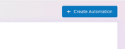 Screenshot of the facebook messenger blue create an automation button a car dealer