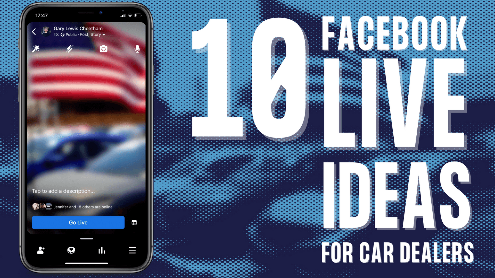 A header image for the blog post 10 Facebook Live Ideas for Car Dealerships: Boost Your Sales with Live Video from GL Digital Automotive Marketing